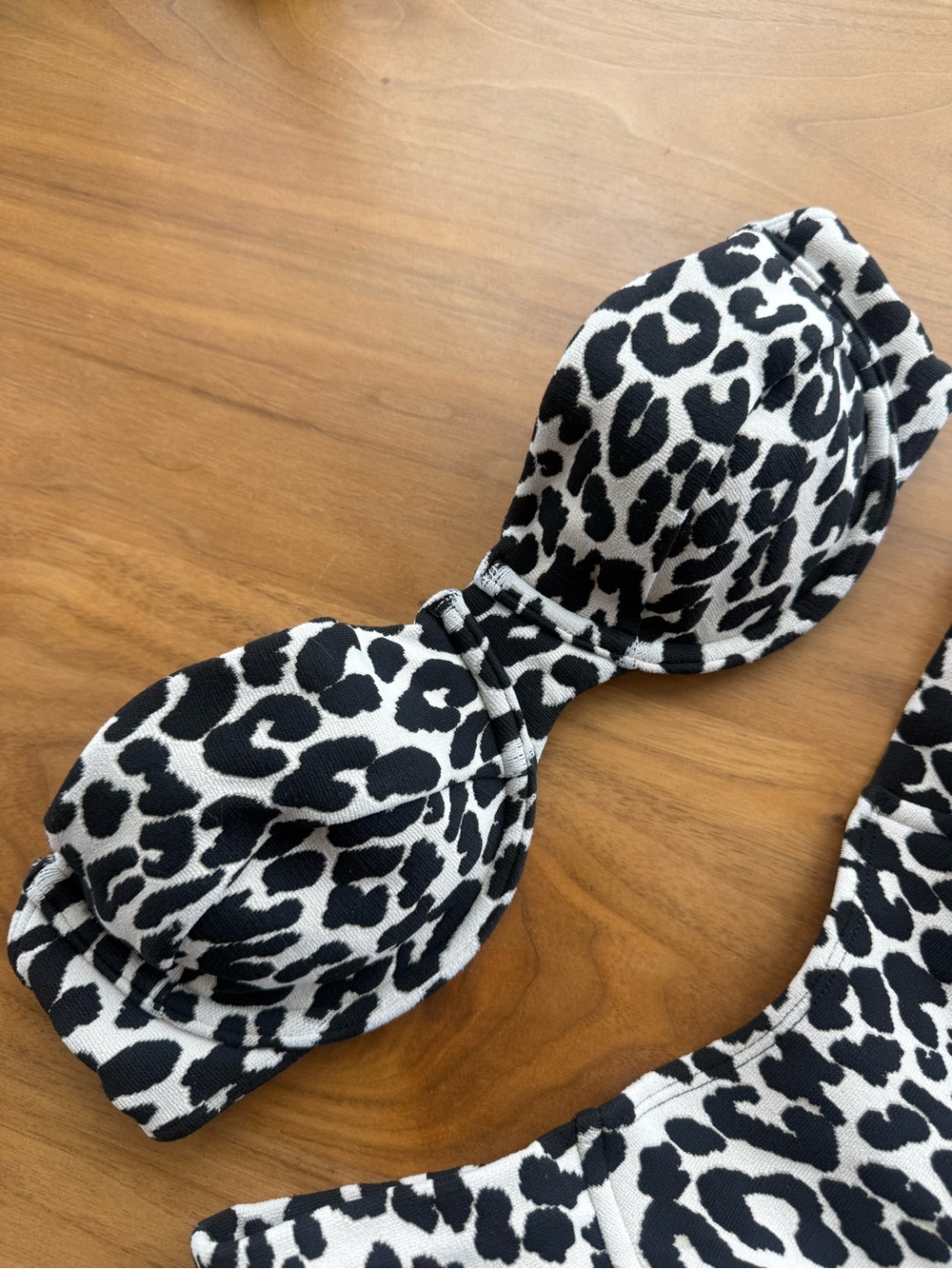 Montce Black and White Leopard Bandeau Bikini - Picture 4 of 8